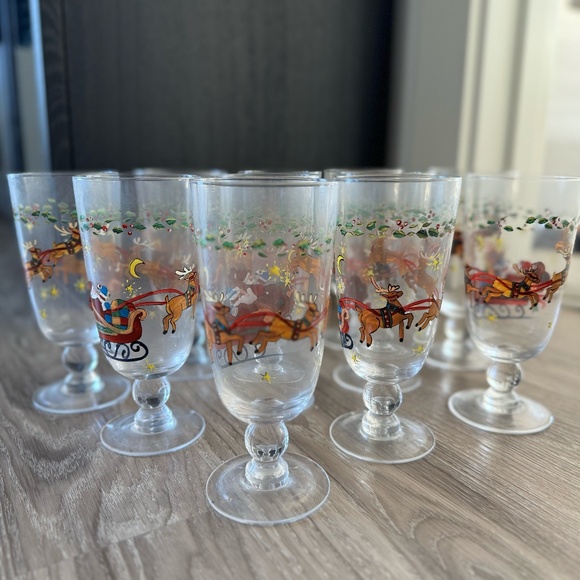 A Christmas Story Portmeirion Iced Tea Glasses - Set of 11 - Picture 1 of 7